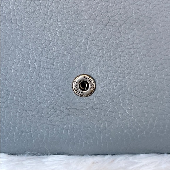 Authentic Gucci Marmont Grey Calfskin Wallet with chain - Picture 3 of 11